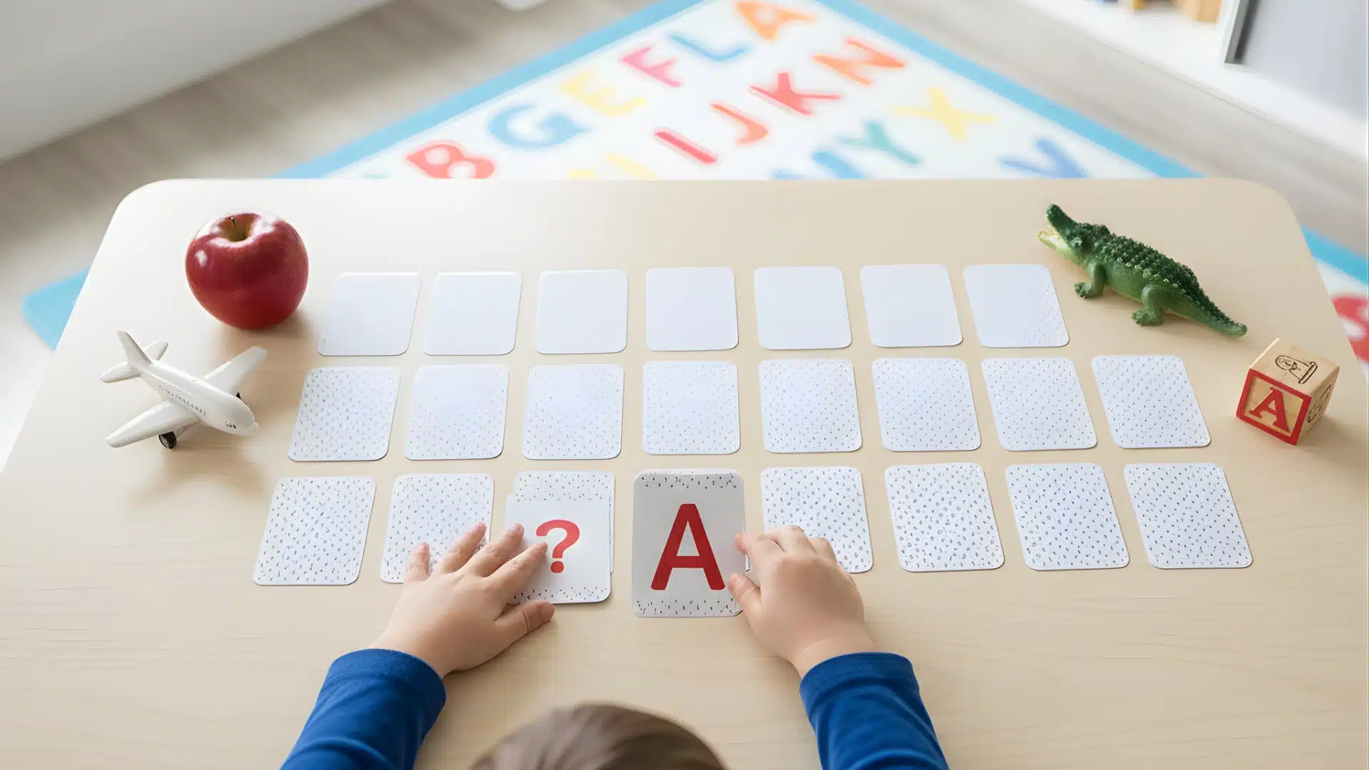 letter a activities cards