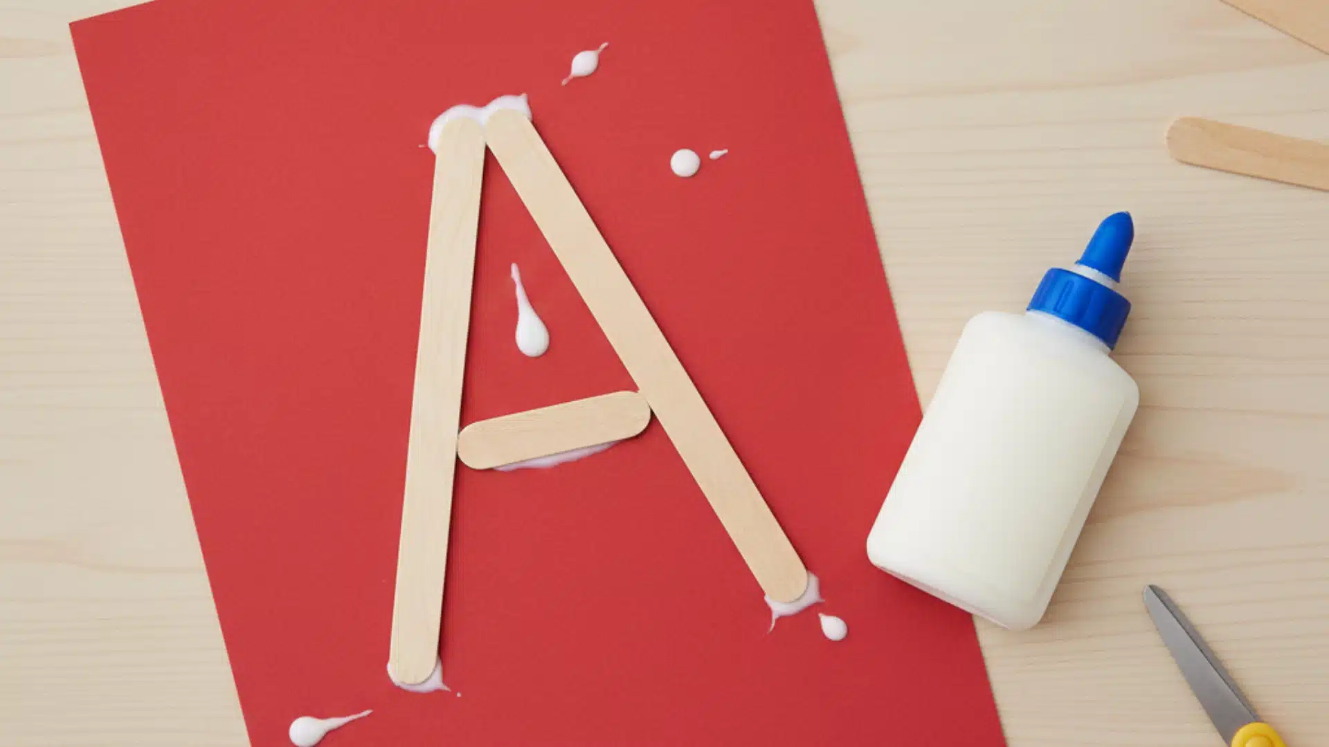 letter a activities craft work