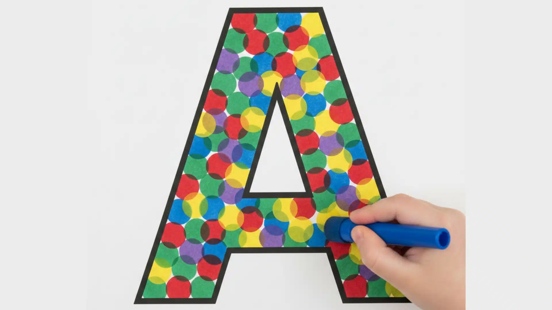 letter a activities dot dab a
