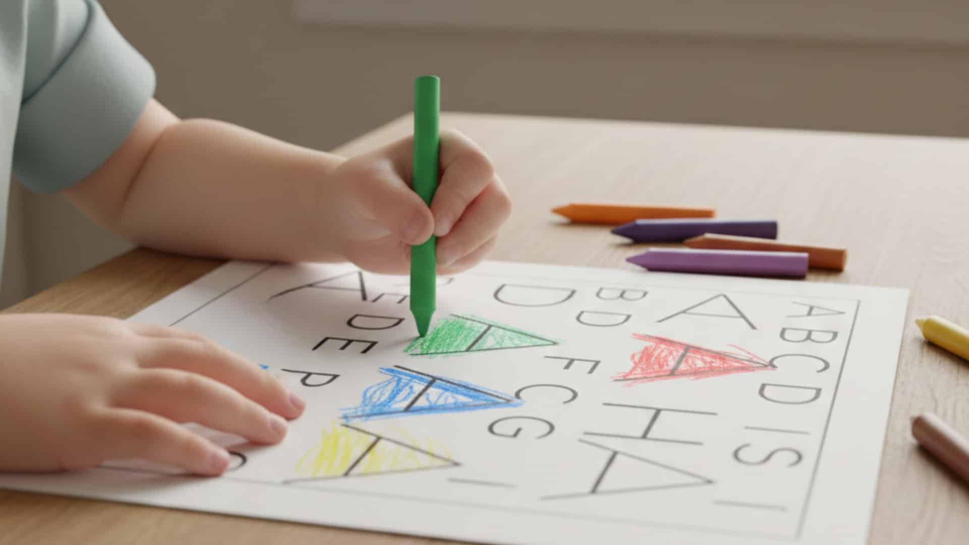 letter a activities finding A