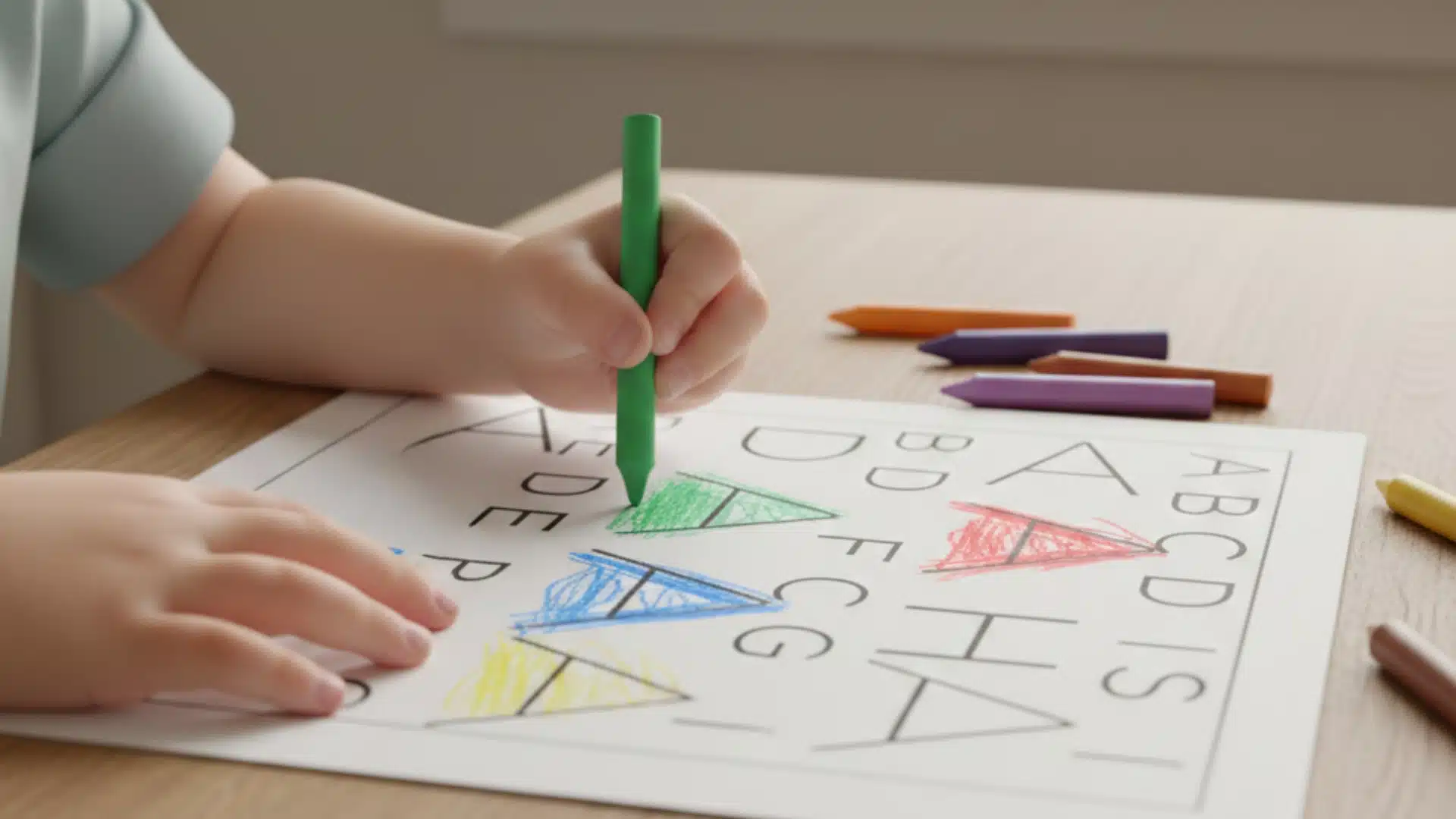 letter a activities finding A
