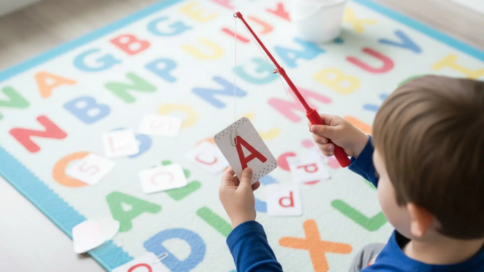 letter a activities fishing