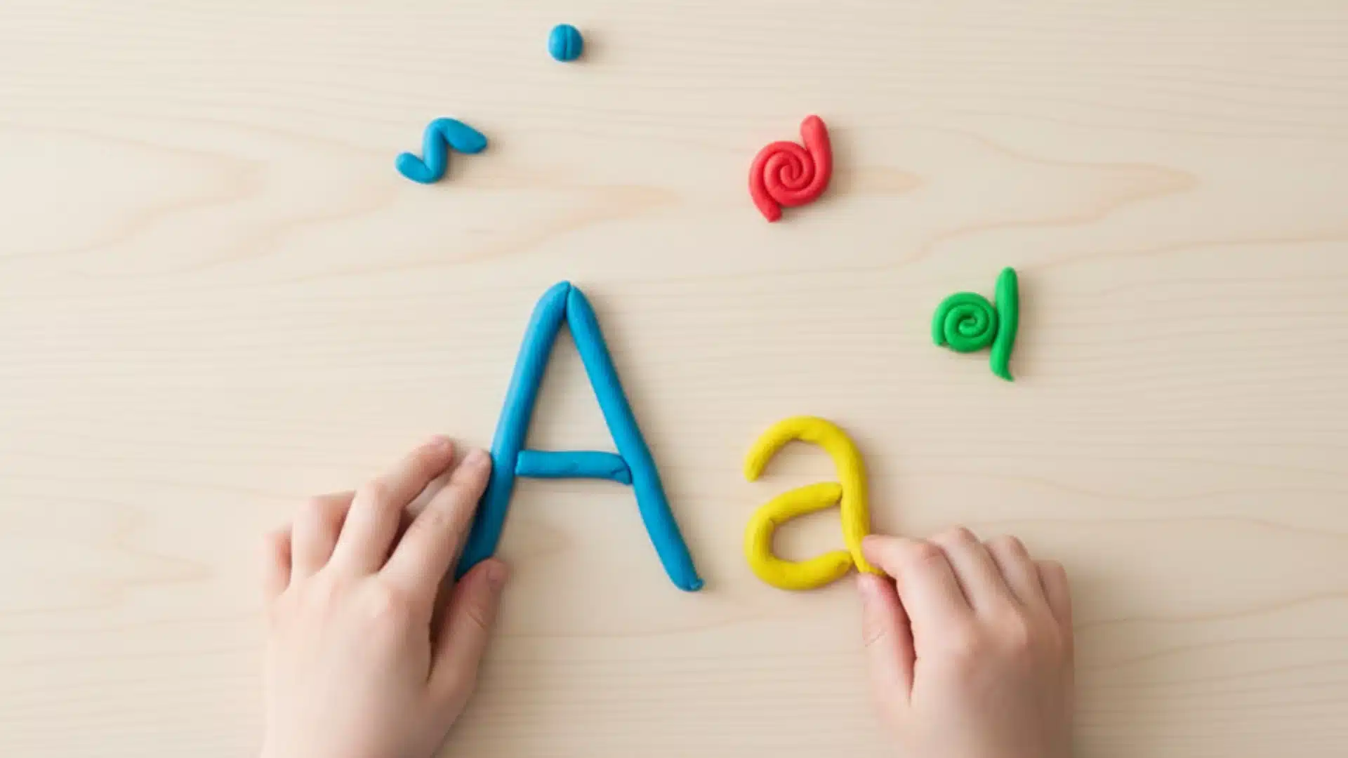 letter a activities play doh