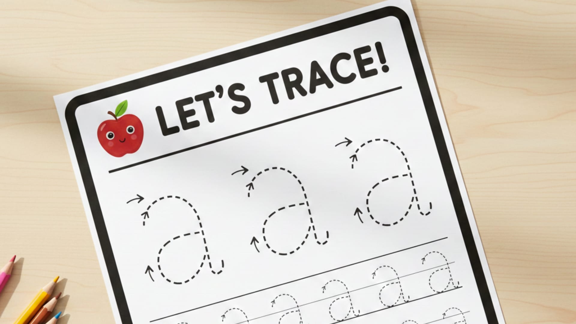 letter a activities tracing lowercase