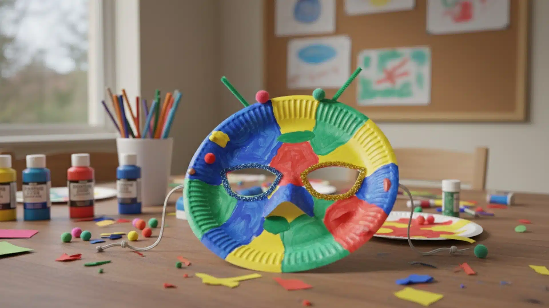 mask plate art project