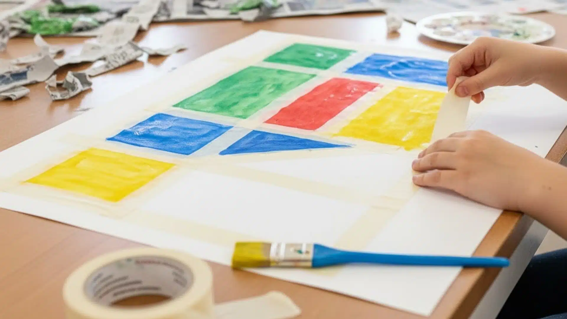 masking tape project kids