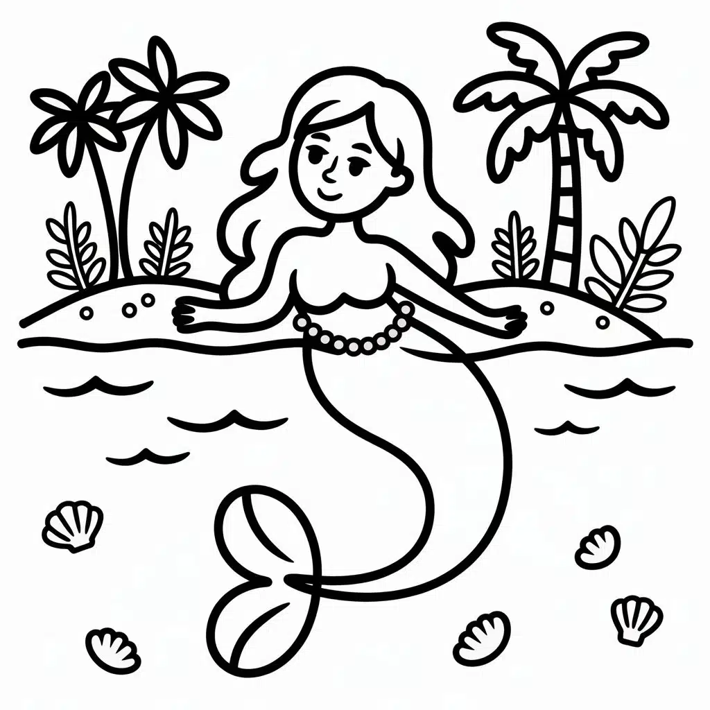 mermaid in a lagoon