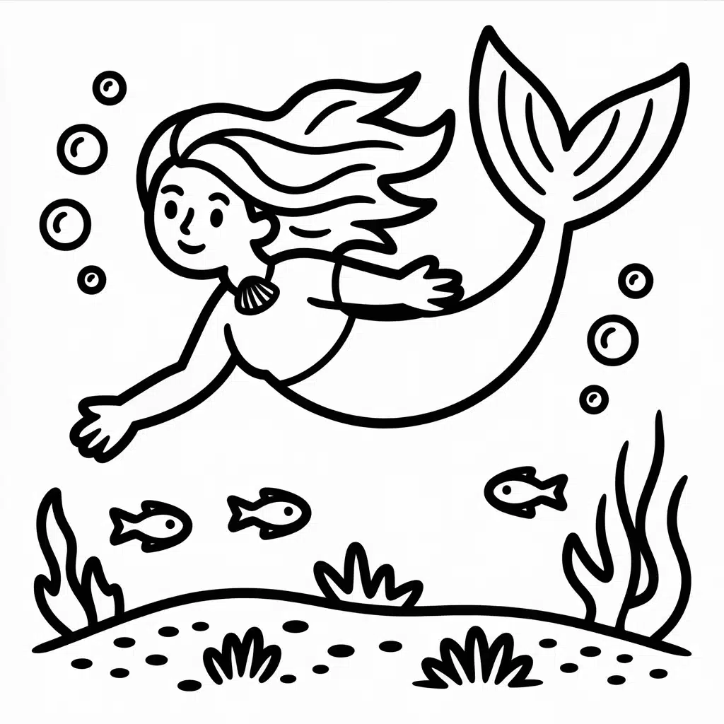 mermaid under the sea