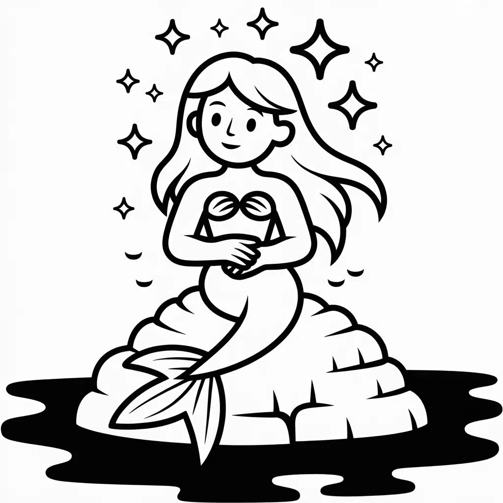 mermaid with sparkles