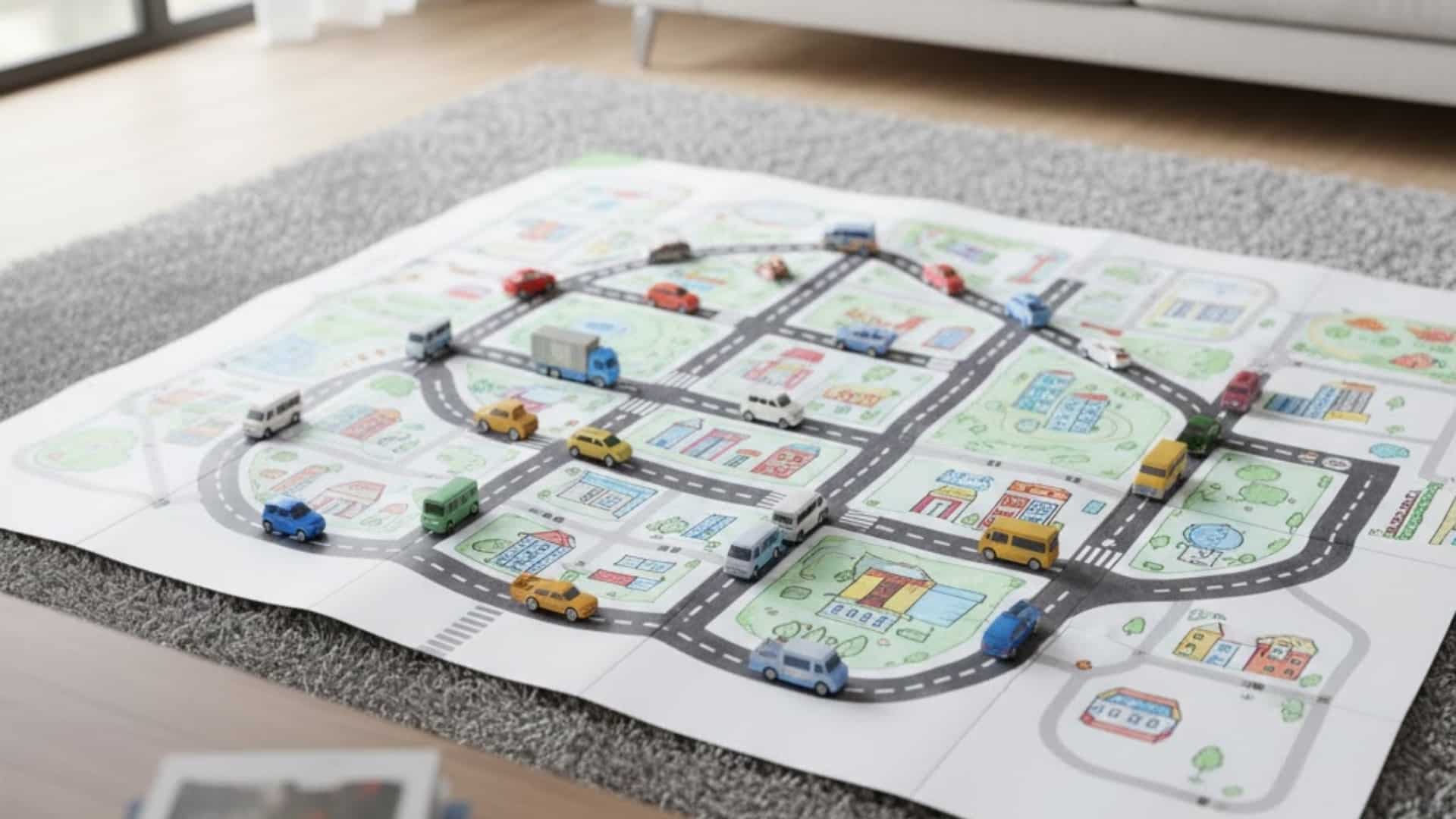 mini city map kids activities