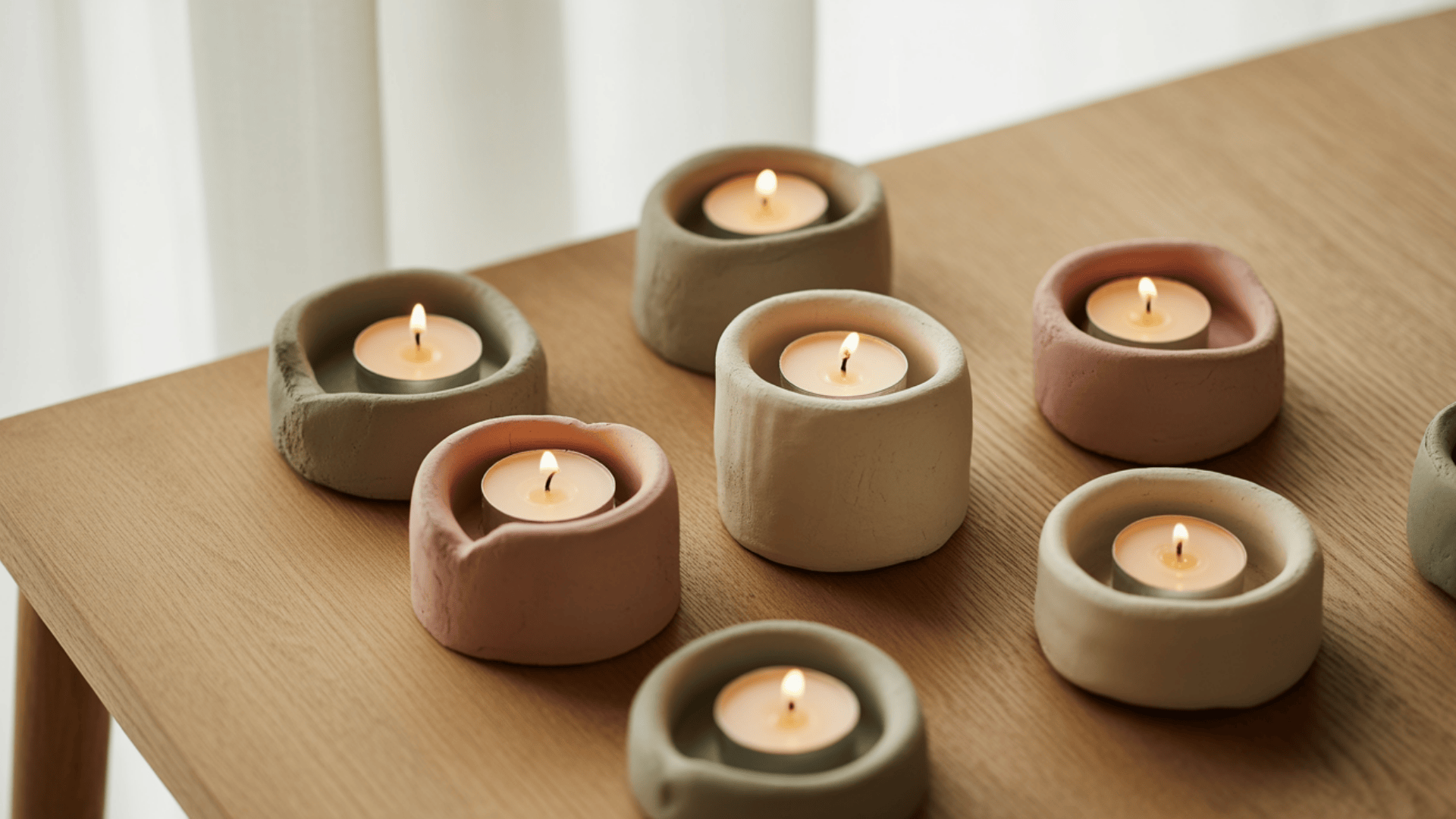 minimalist candle holders
