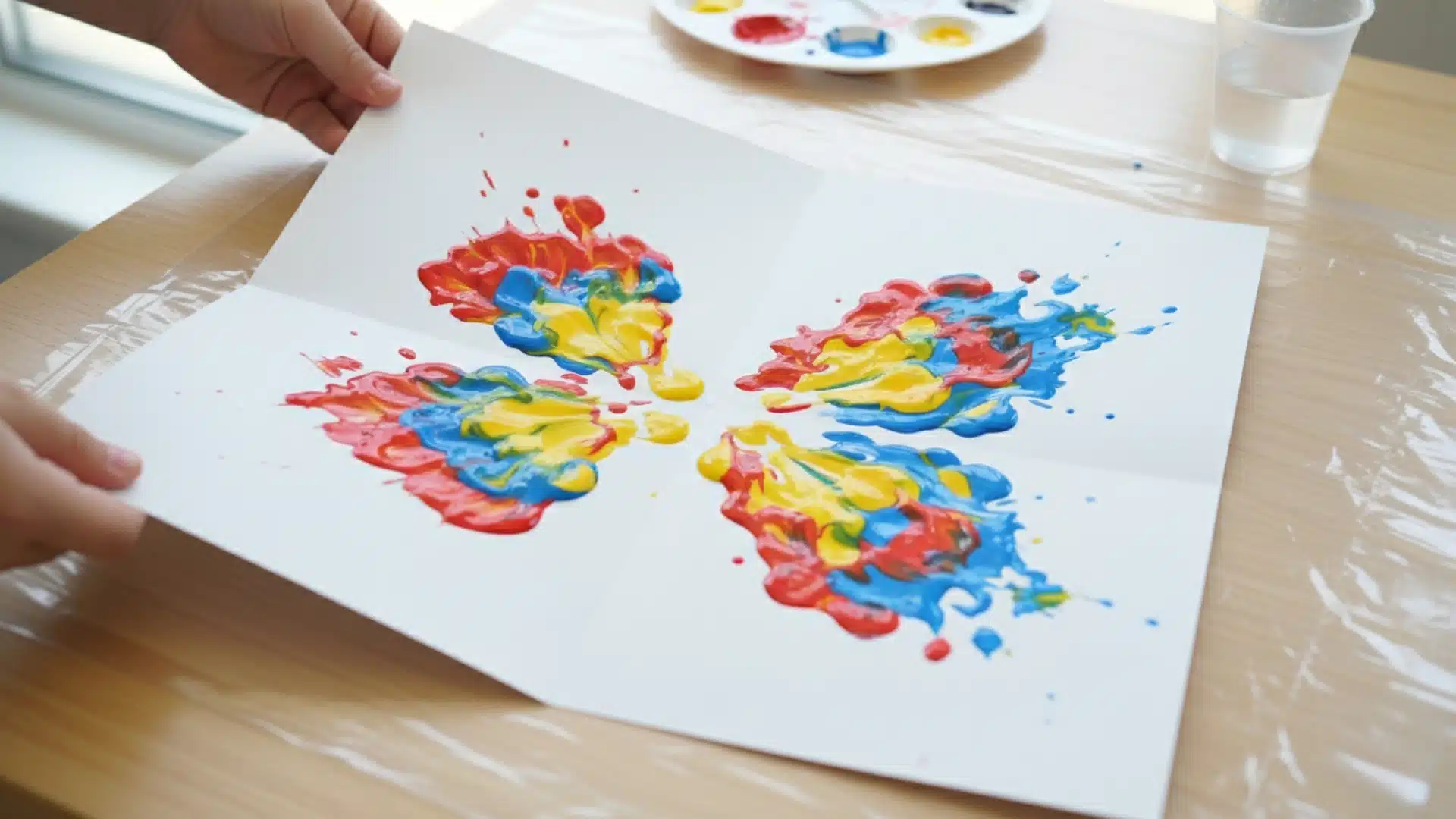 paint butterfly art kids