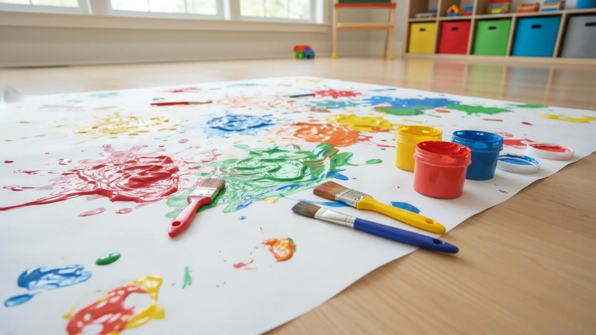 painting toddlers