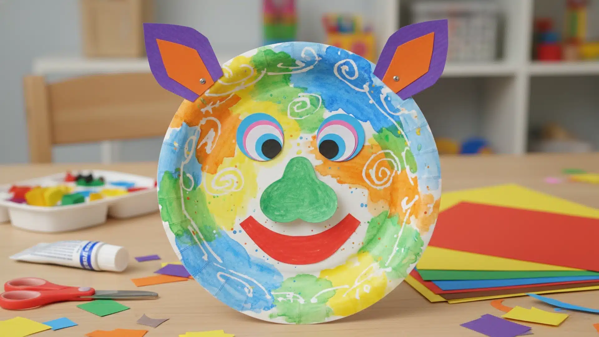 paper plate animal art