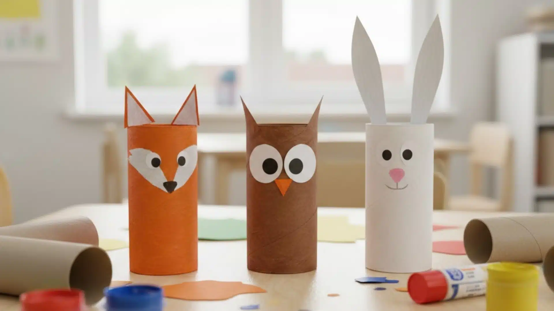 paper roll animals kids