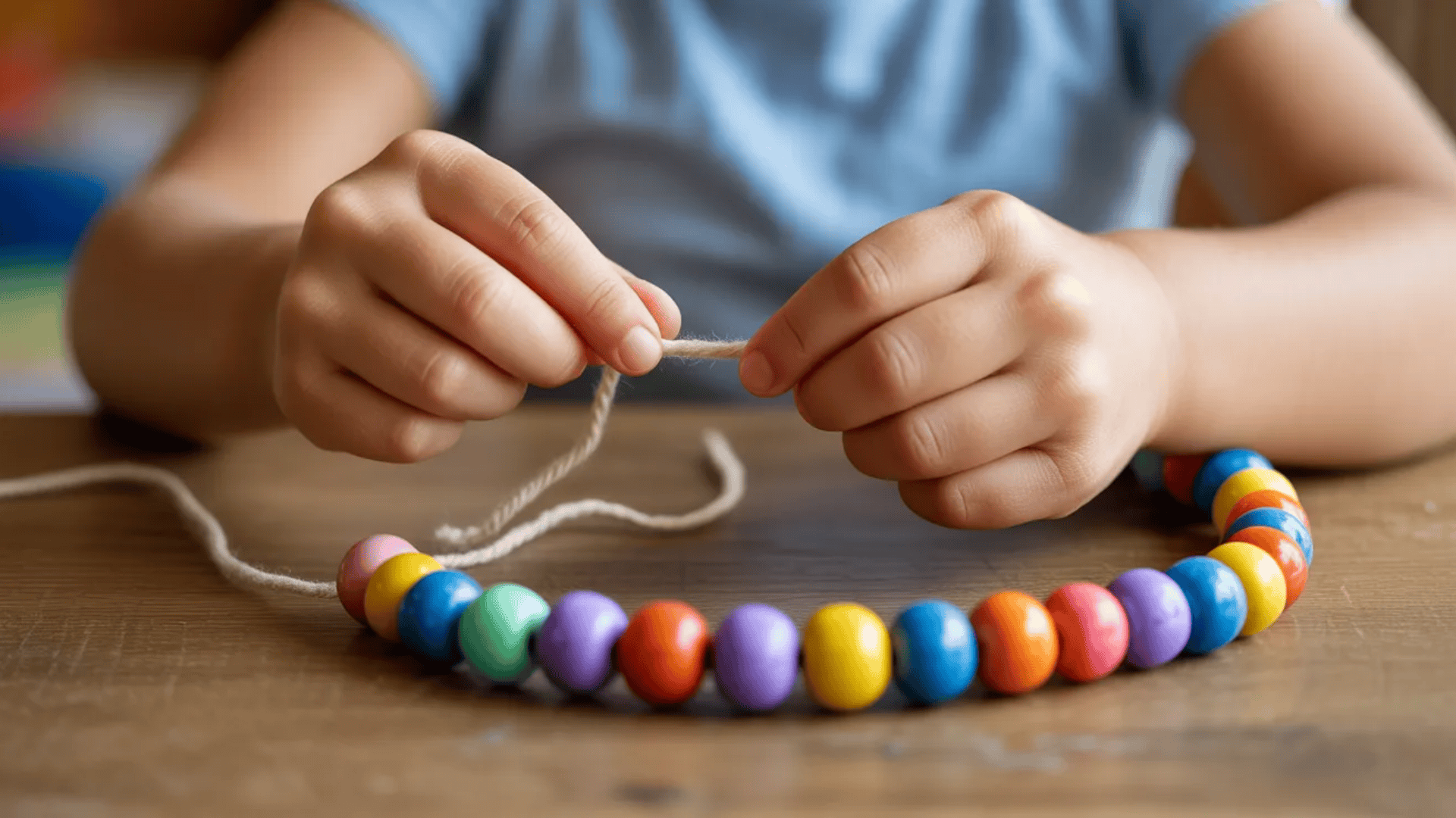 pattern making with beads or pasta