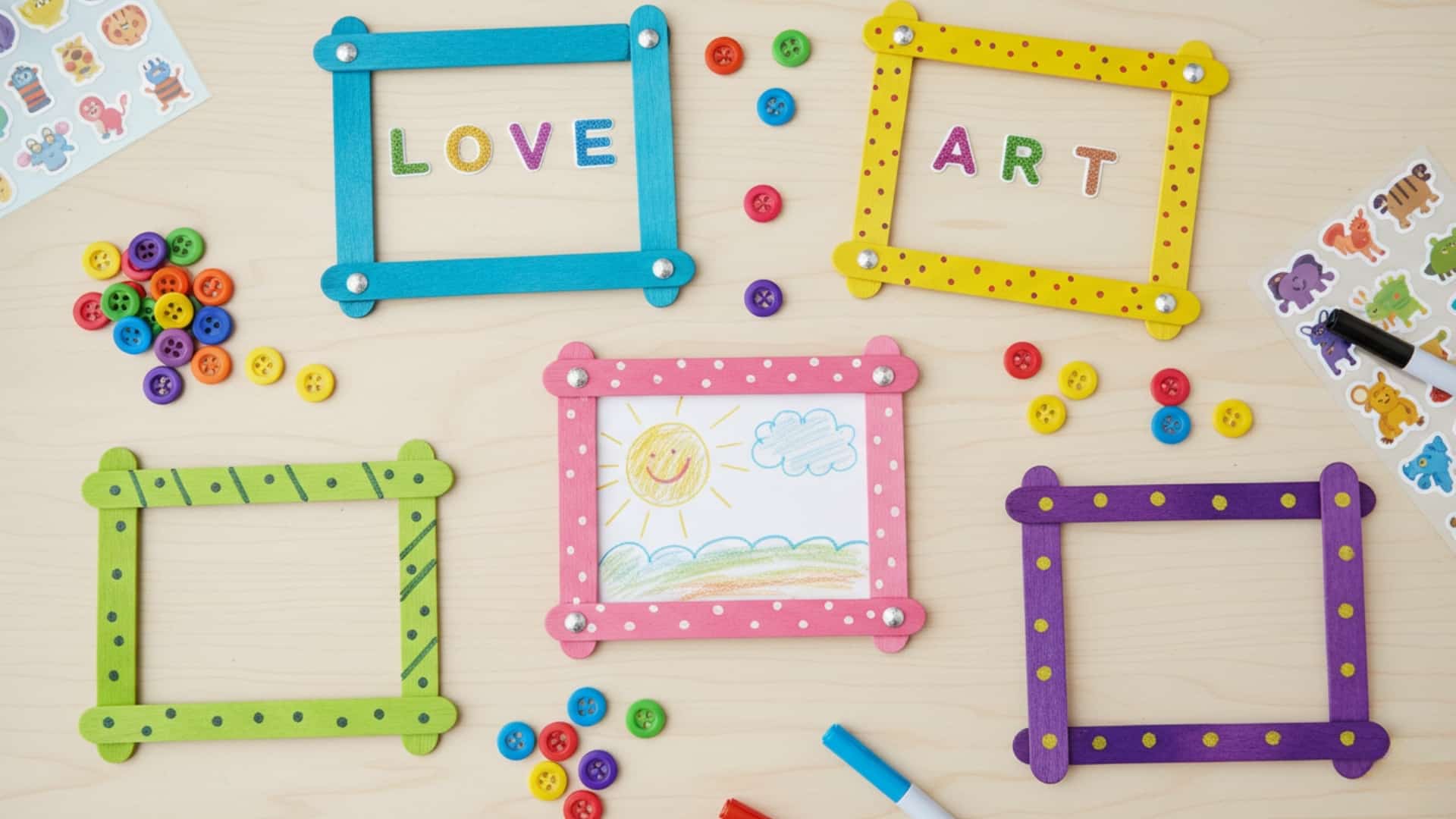 popsicle sticks kids art