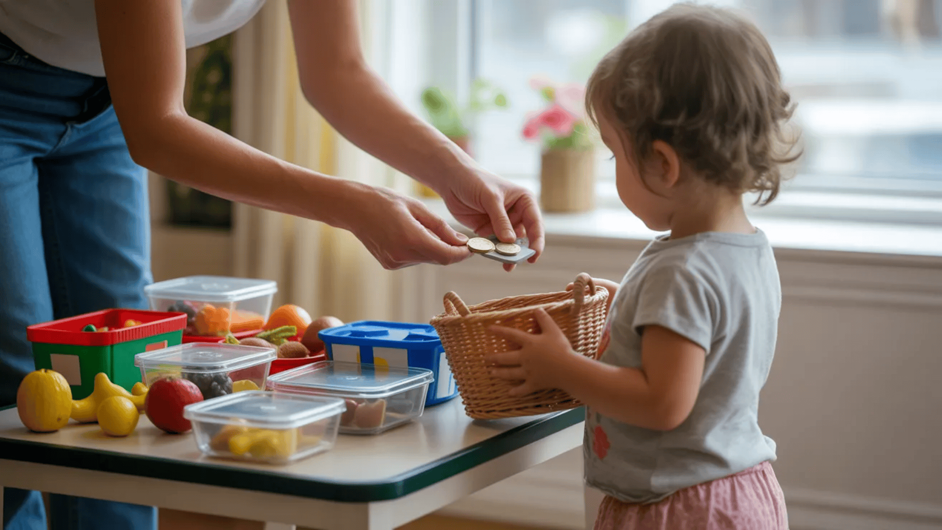 pretend grocery store play