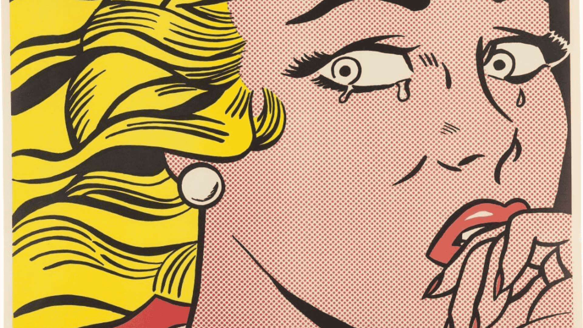 roy lichtensteins crying girl