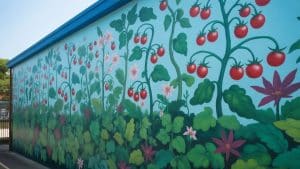 school garden art sign project