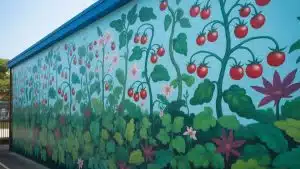 school garden art sign project