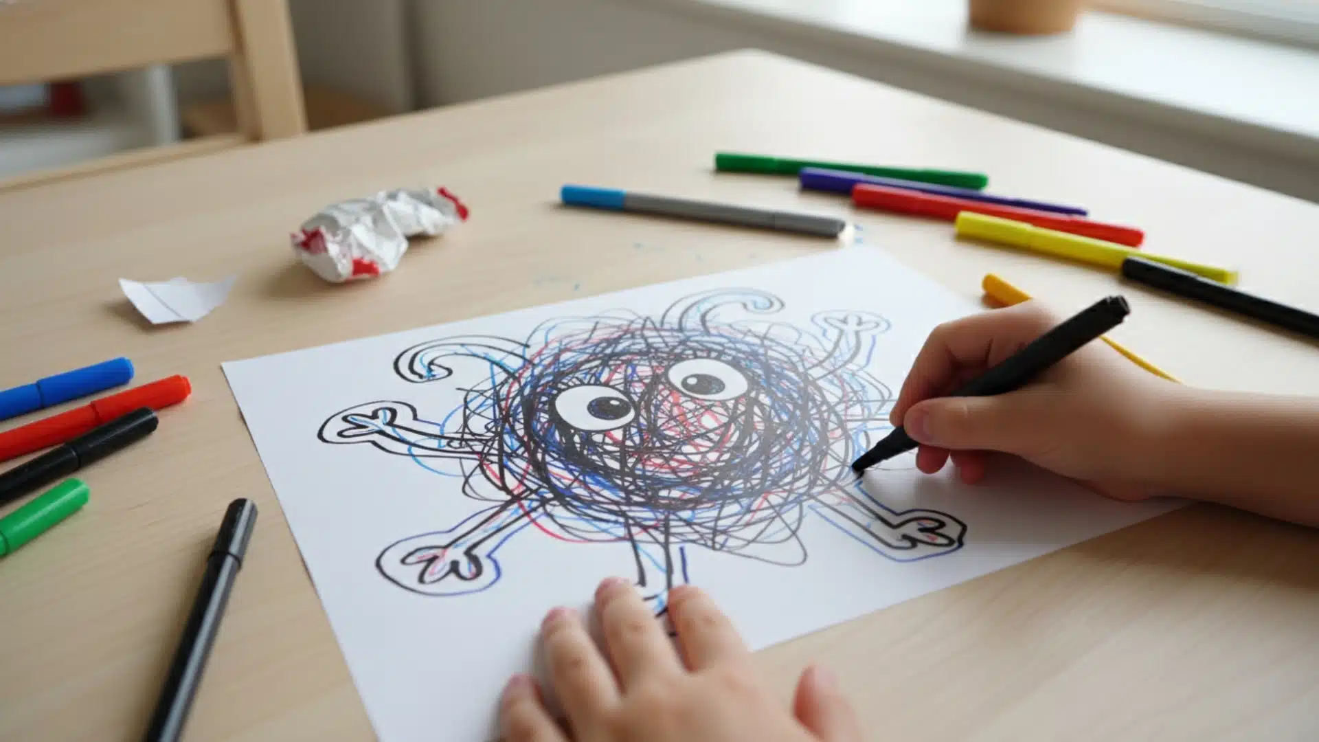 scribble art project kids