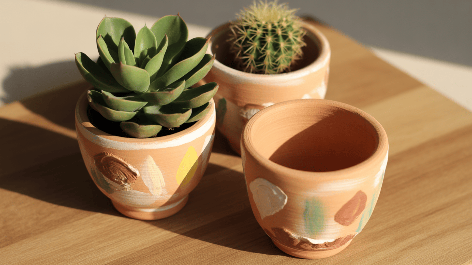 simple miniature pots
