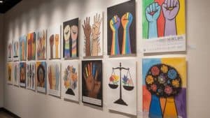 social justice awareness art panels