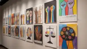social justice awareness art panels