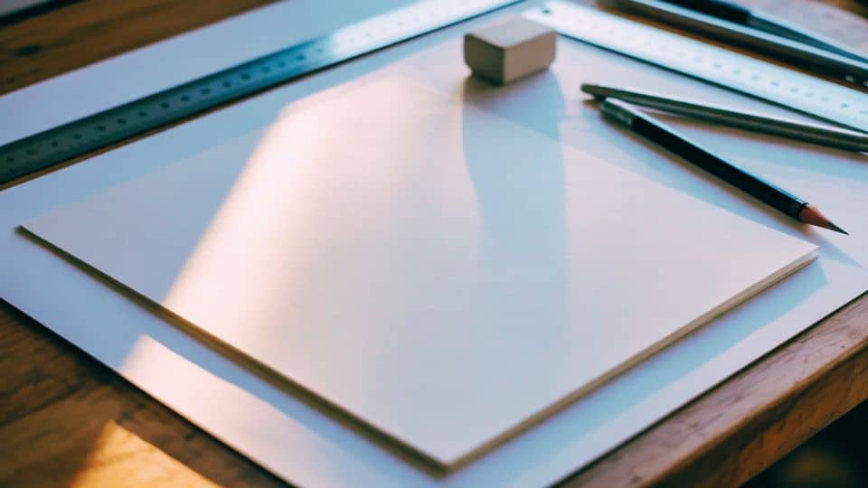 step 2 set up your drawing surface