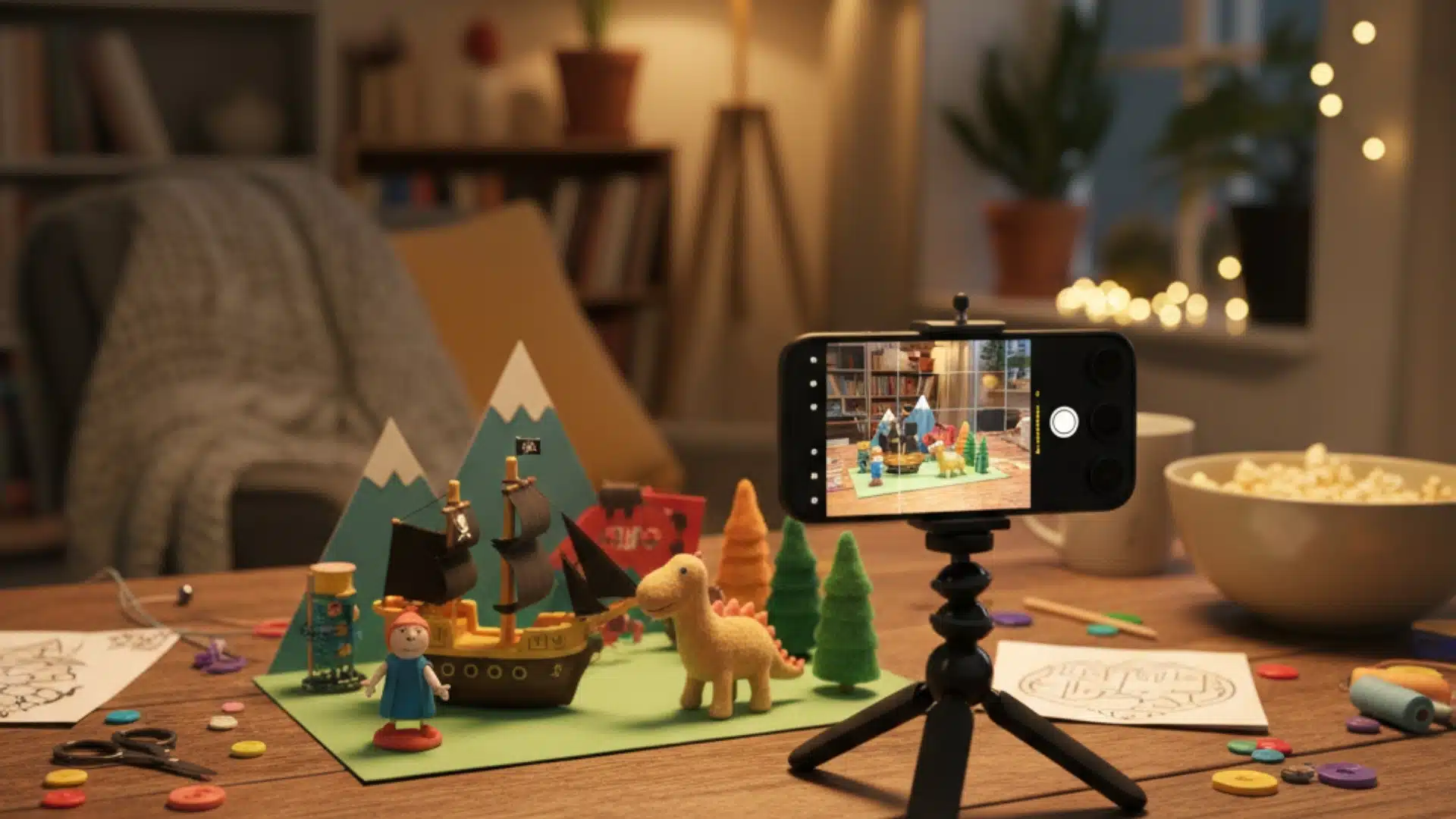 stop motion scene for kids