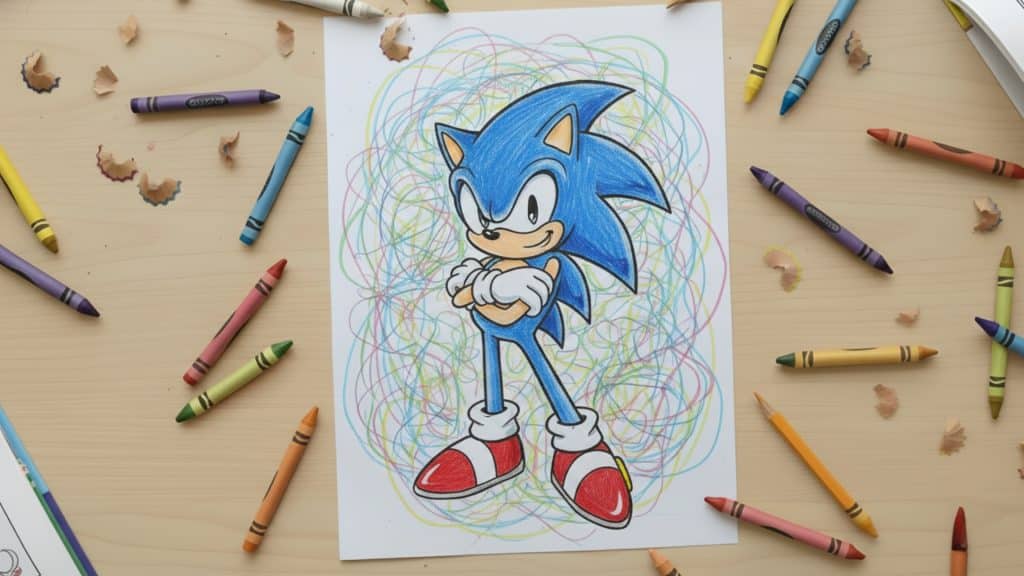 super sonic coloring pages