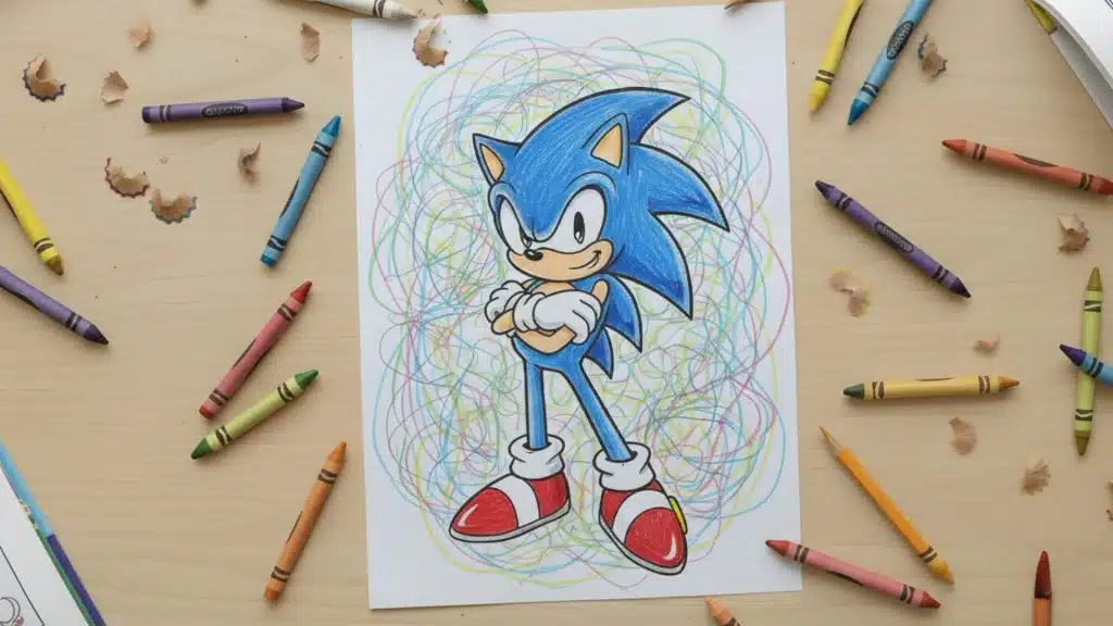 super sonic coloring pages