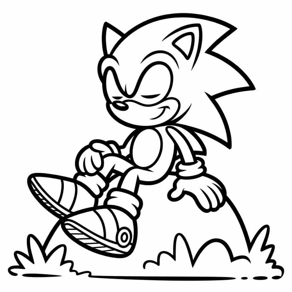 super sonic coloring pages break