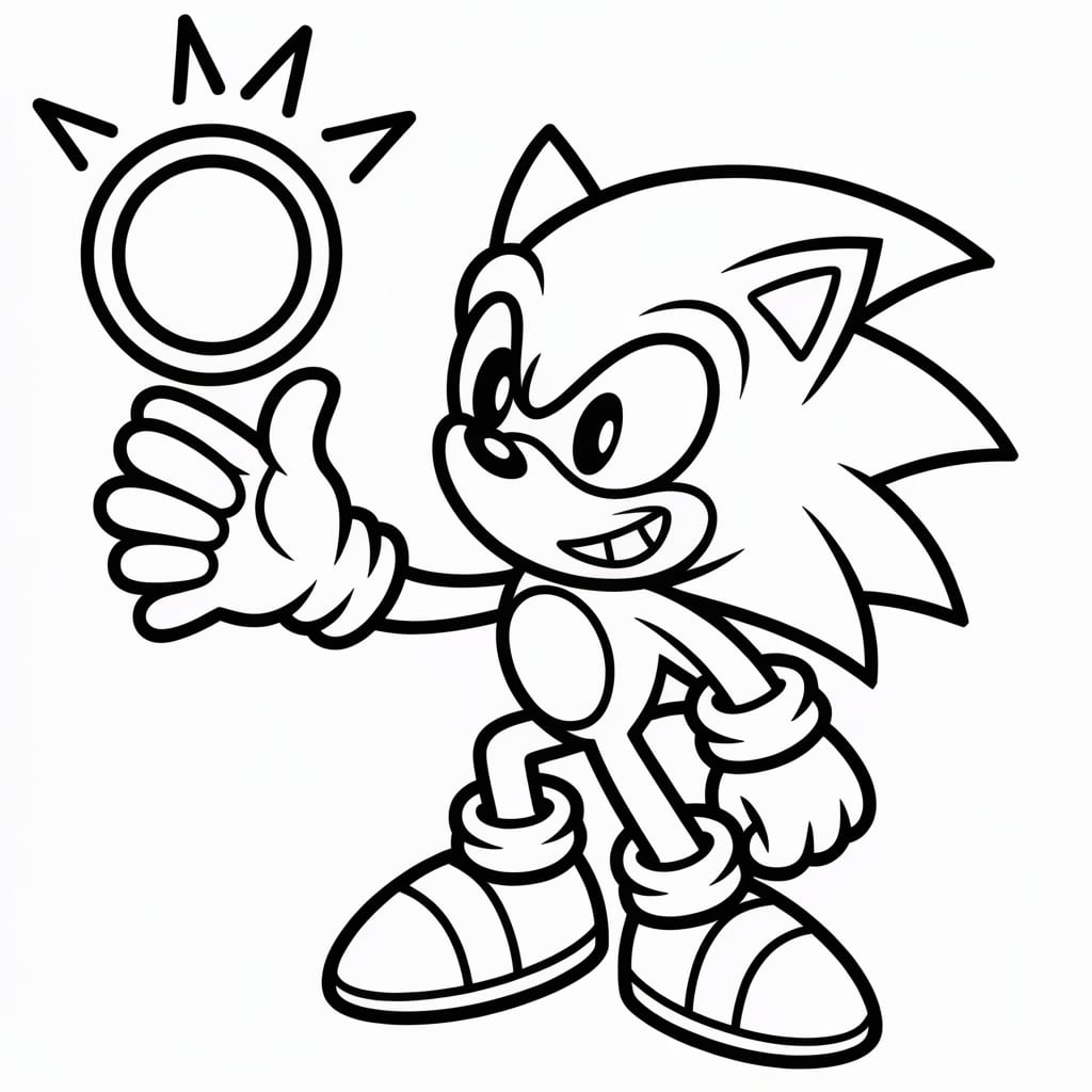 super sonic coloring pages golden
