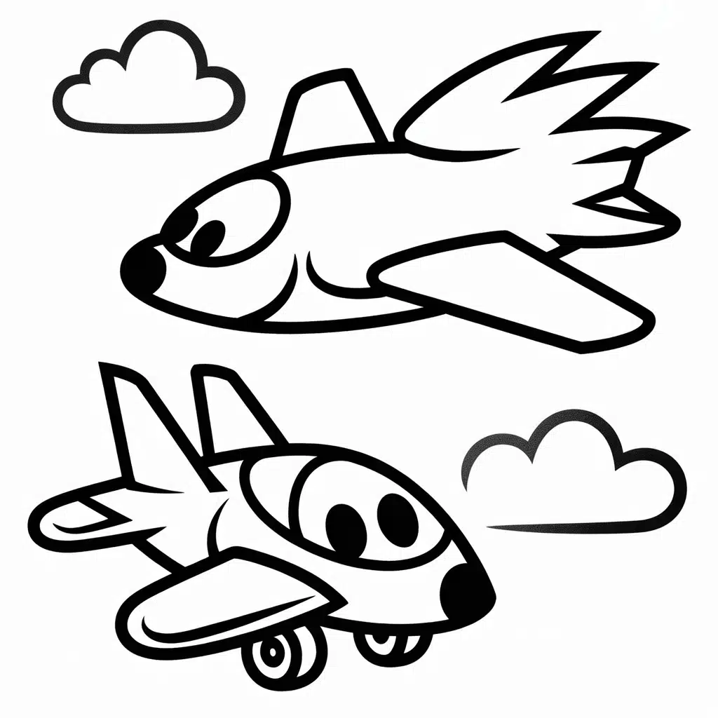 super sonic coloring pages plane