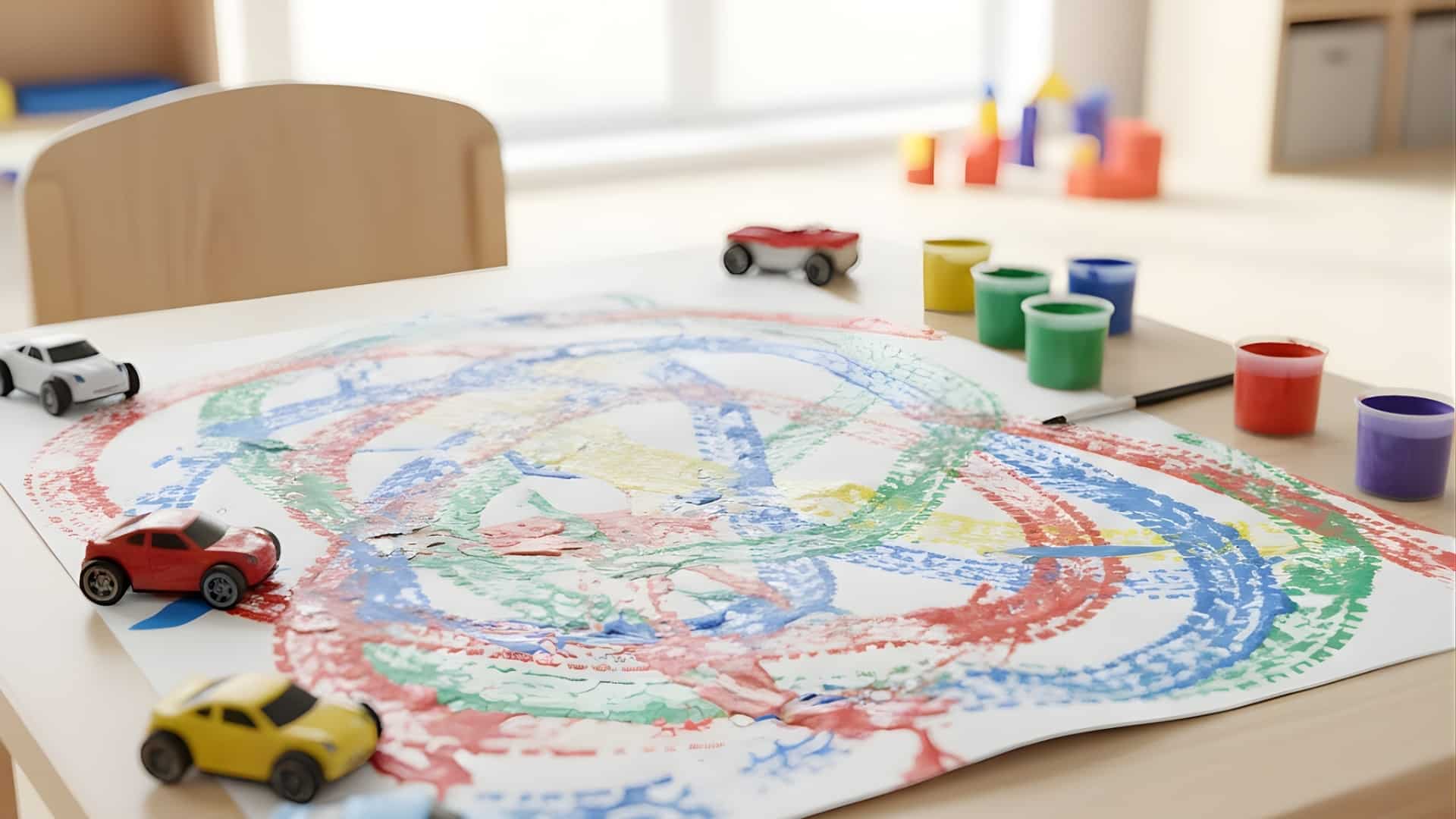 toy car painting for kids