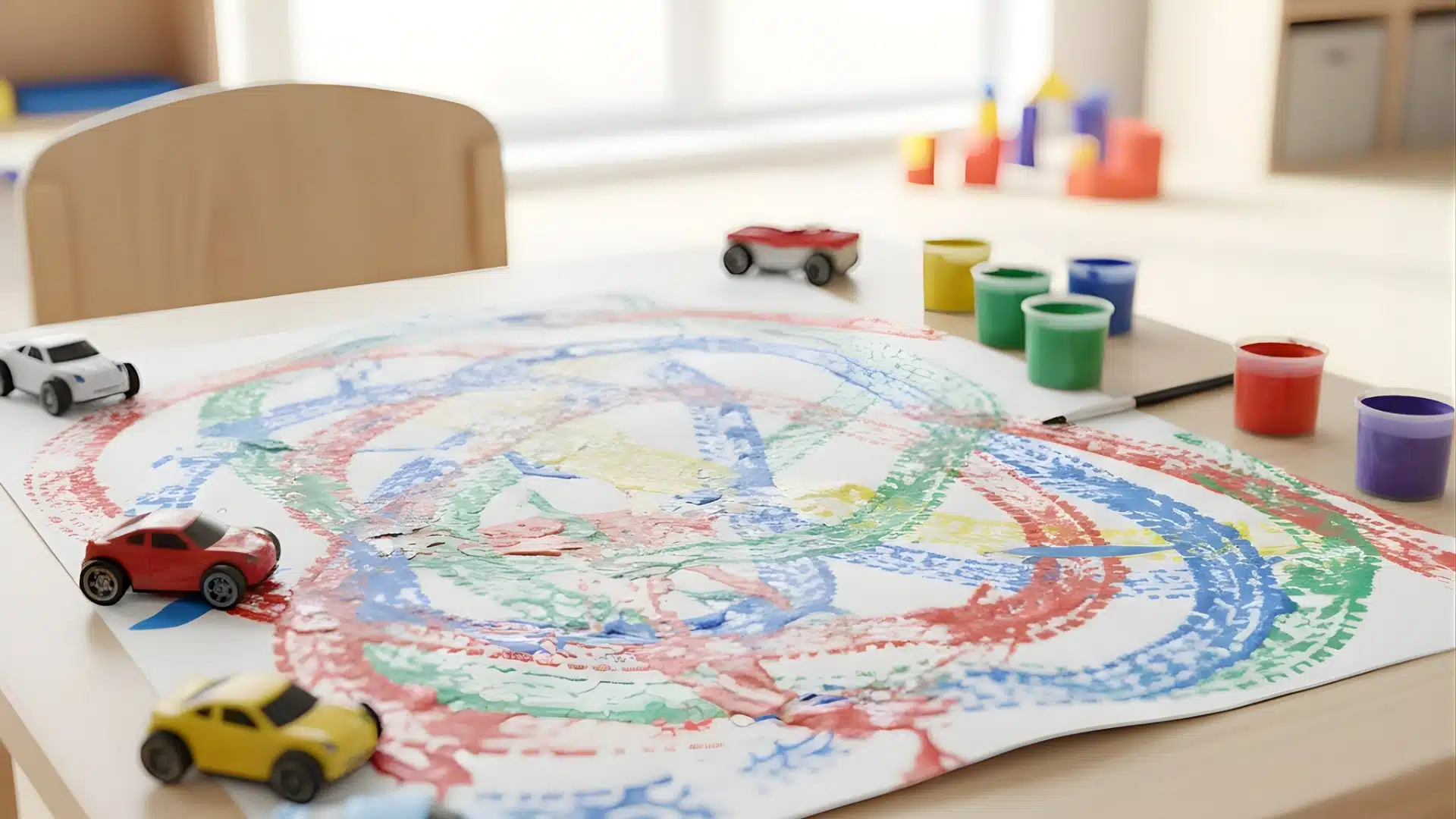 toy car painting for kids