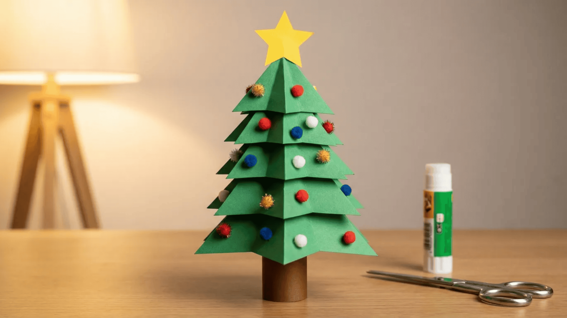 3d paper christmas tree