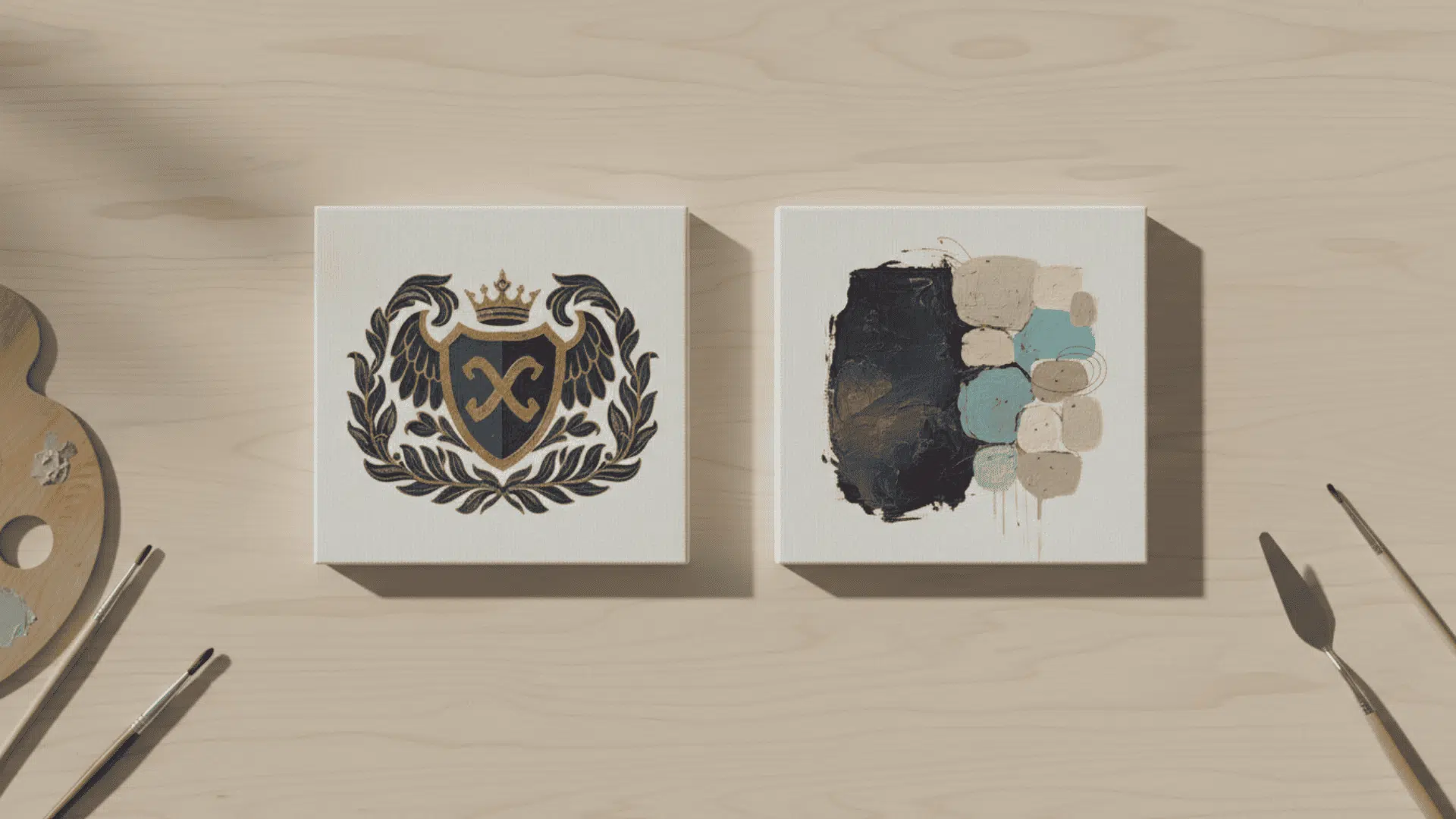 Symmetrical and asymmetrical balance examples in art composition