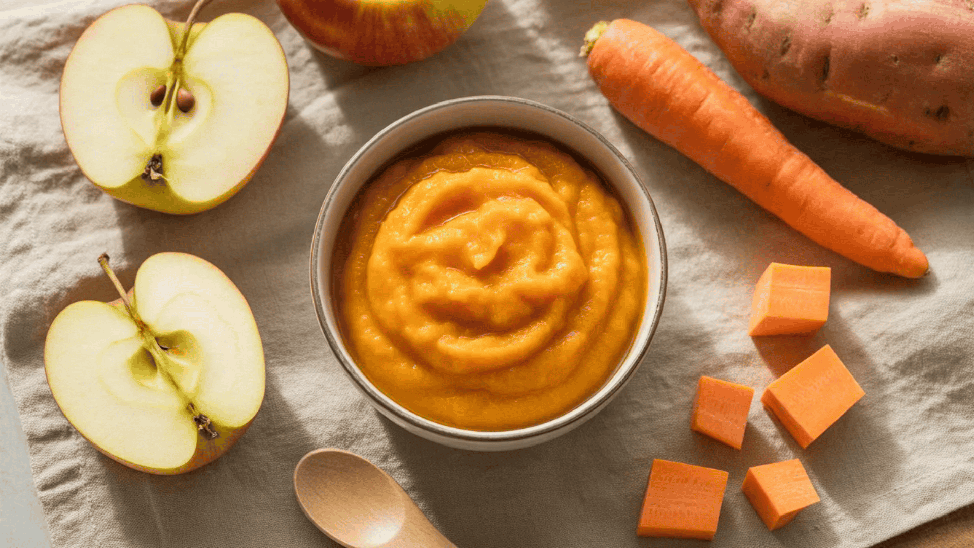 apple carrot sweet potato combo