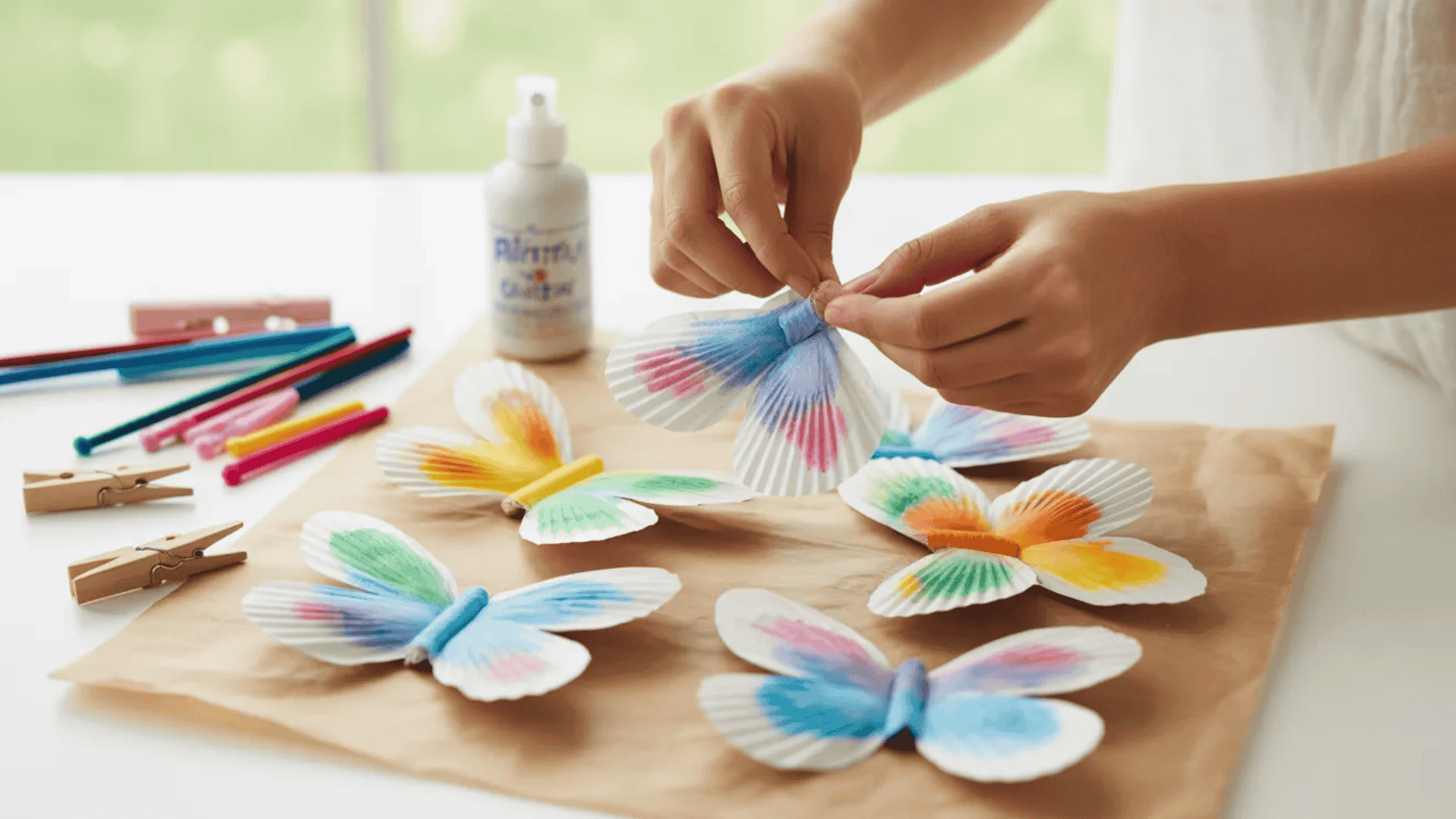 coffee filter butterflies