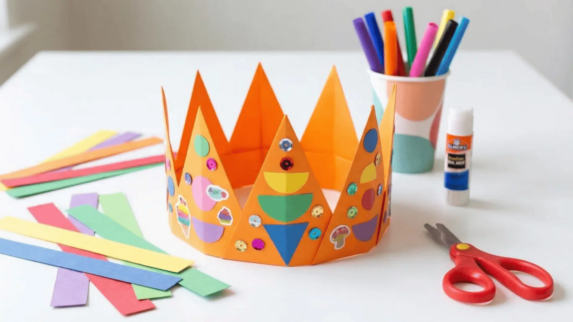 construction paper crown