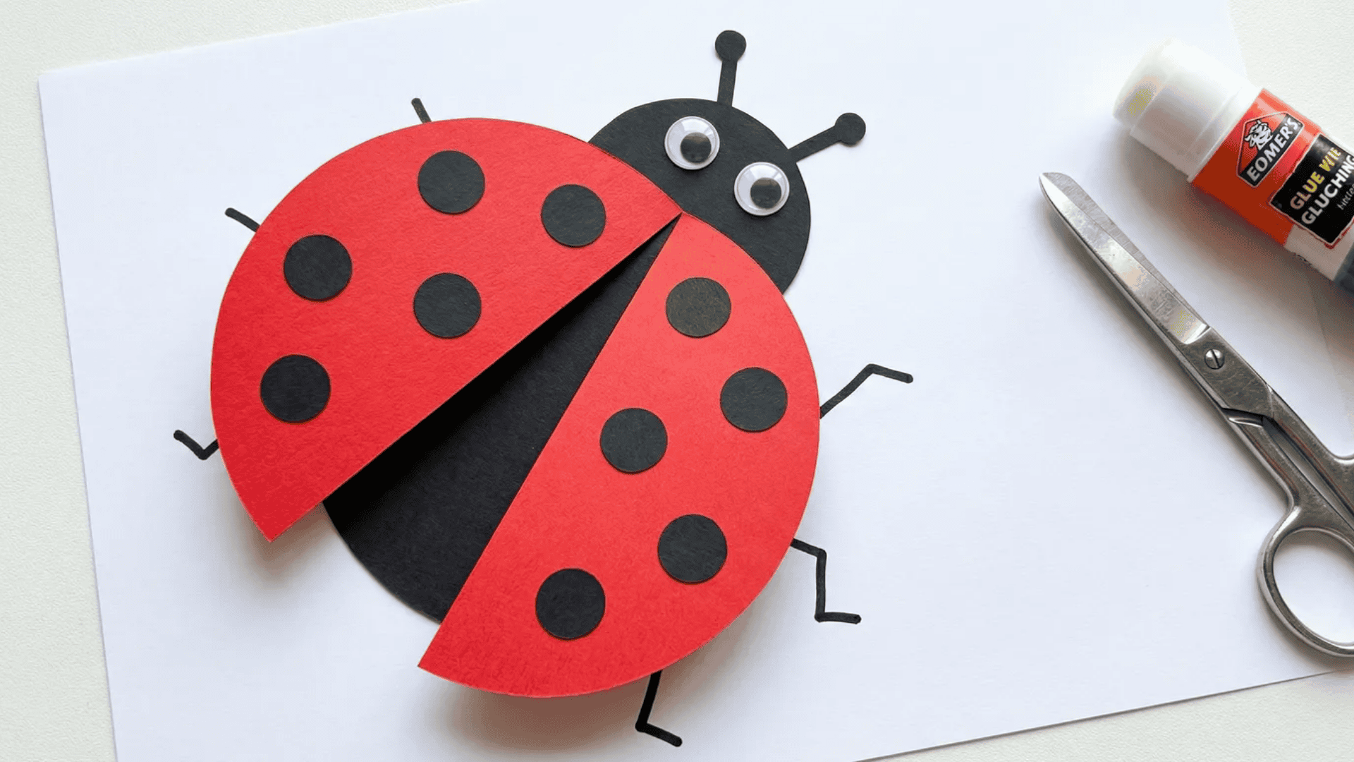 construction paper ladybug