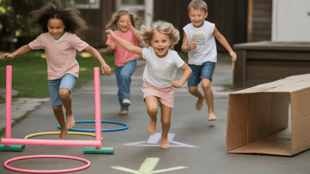 diy obstacle course for kids