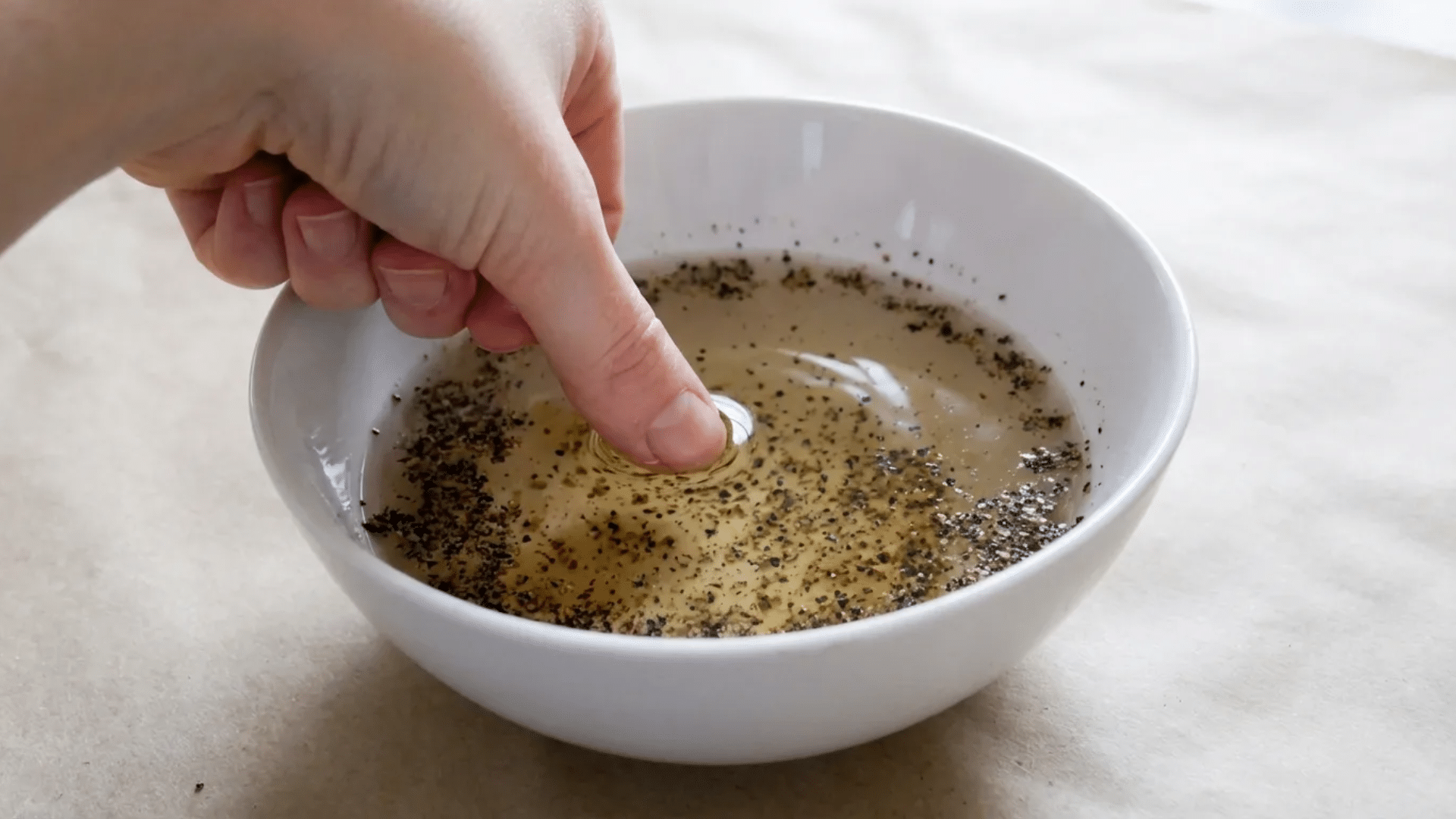 germ spread with pepper and soap