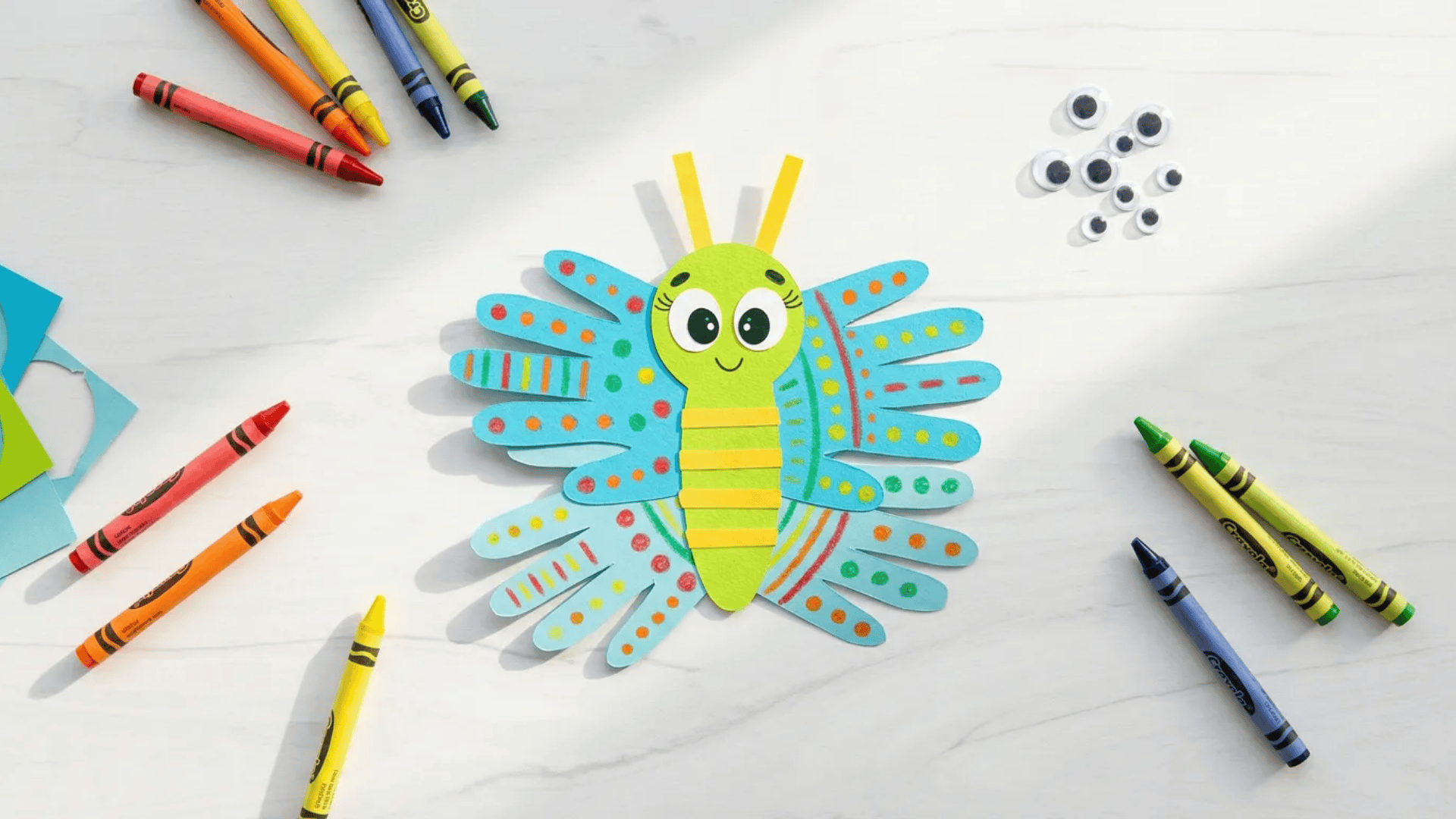 handprint butterfly craft