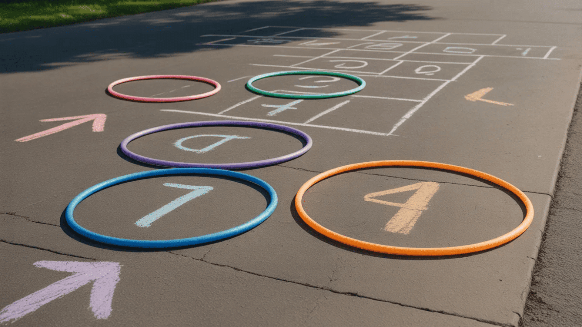hula hoop hopscotch rings