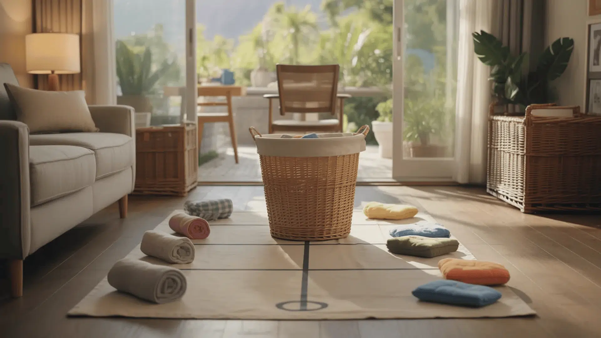 laundry basket toss gate