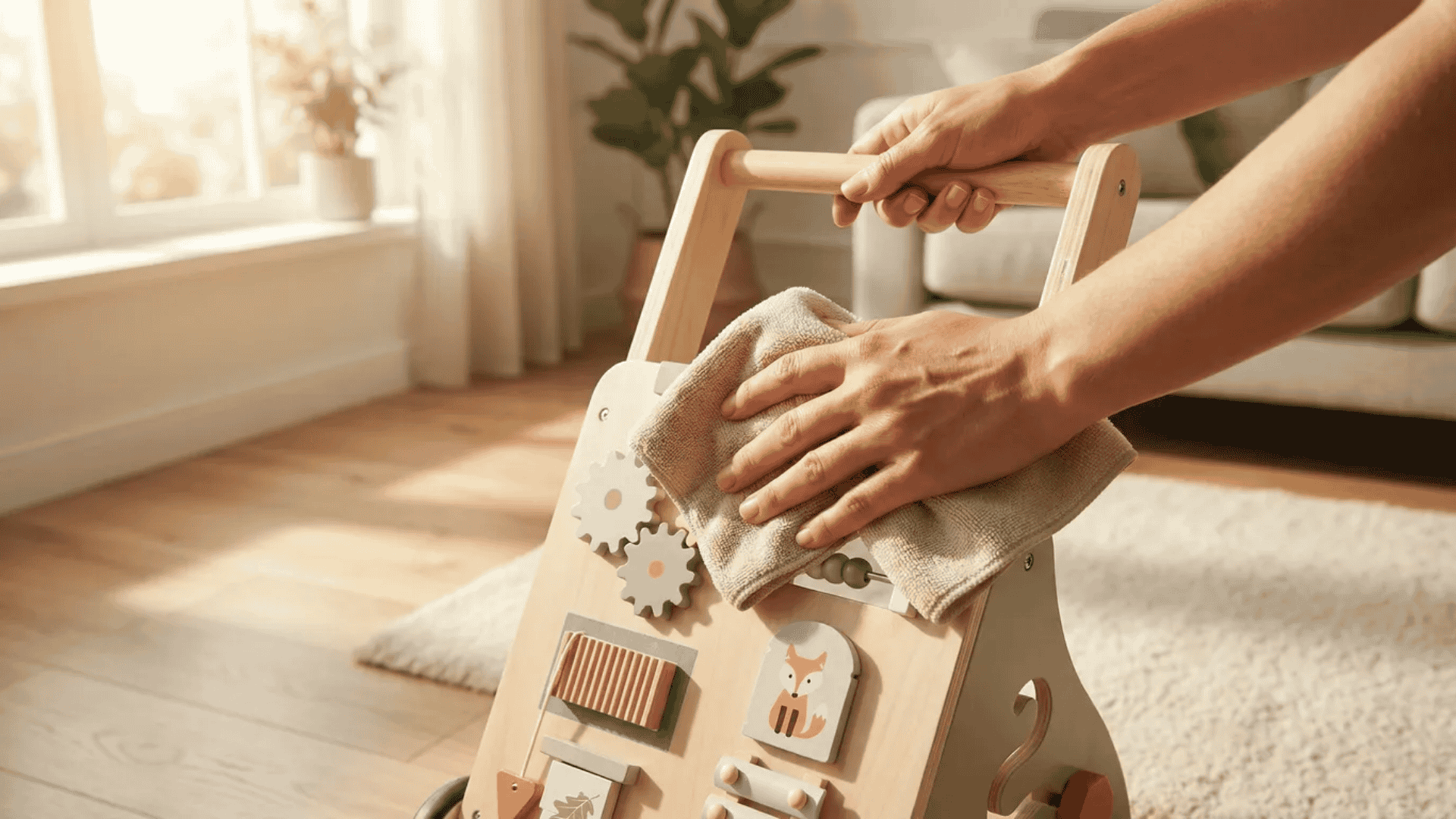 maintenance of a baby walker